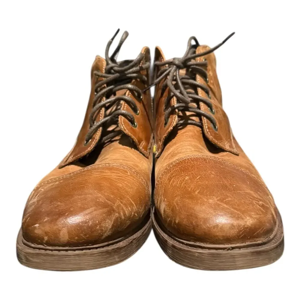 Franco Fortini Men’s Easton Leather Ankle Lace Up Boots Shoes Size 13 Brown